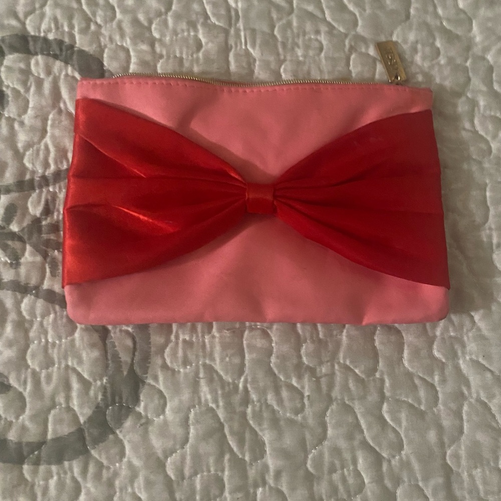 Pink and Red Bow Clutch